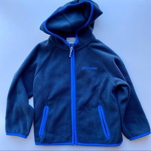 Columbia fleece zip-up hoodie boys size: 3